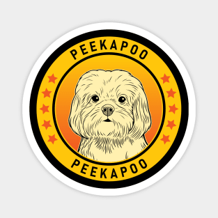 Peekapoo Dog Portrait Magnet